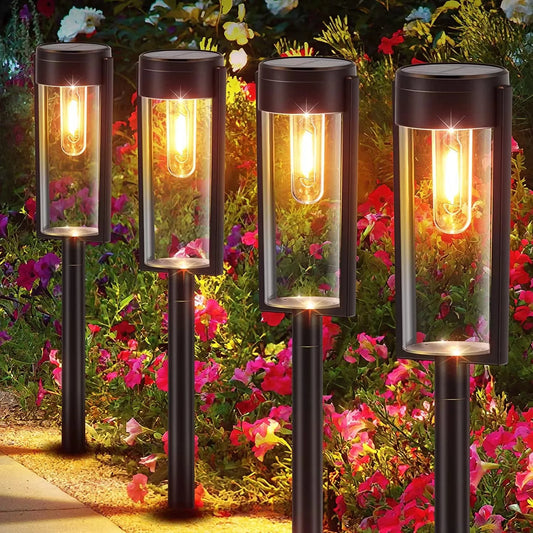 Solar pathway lights for outdoor waterproof garden lights