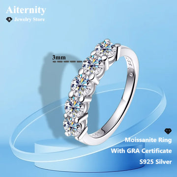 Moissanite Eternity Ring 925