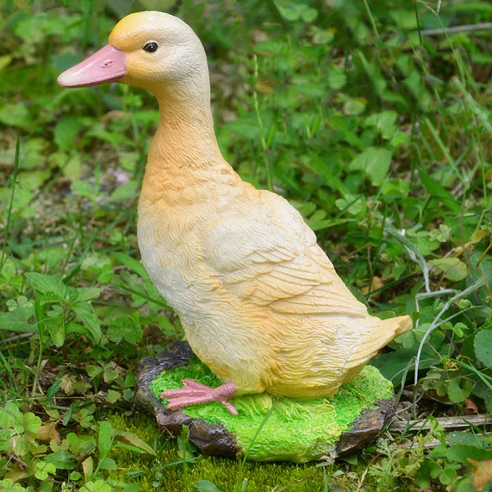 resin model duck for home decor or outdoor garden