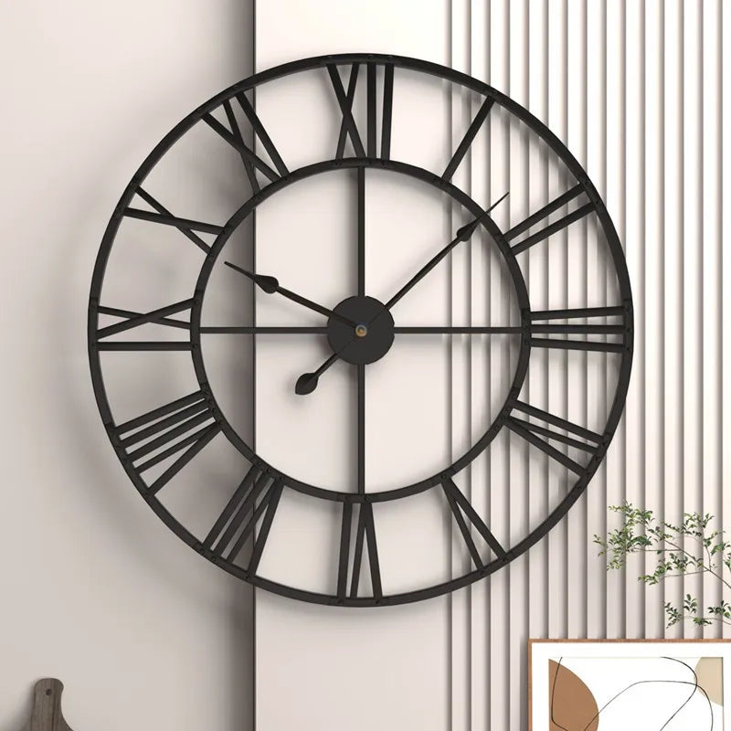 Modern 3D large wall clocks Roman numerals