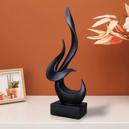 Flaming bird sculpture