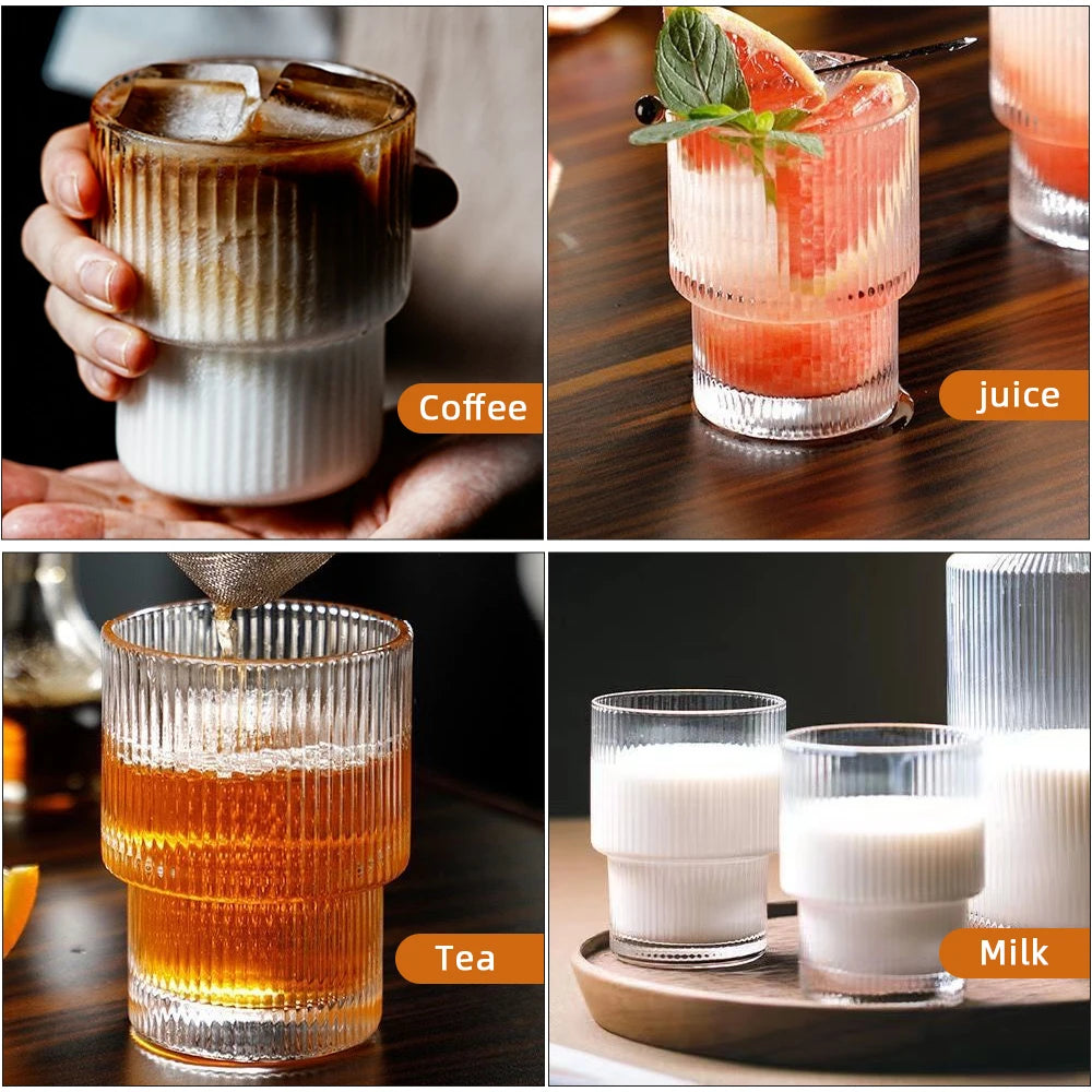 Transparent Coffee Glass Cups Glassware Cocktail cups