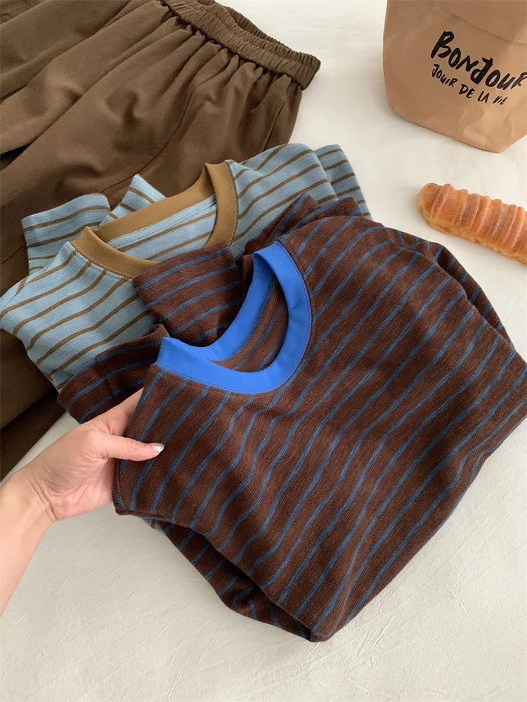 Women Striped Knit Top