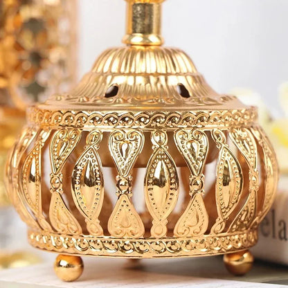 Middle eastern-style metal incense burner