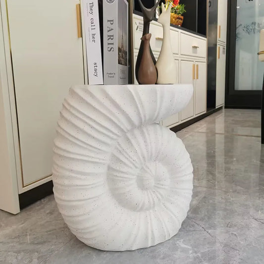 Modern sofa side table creative conch shaped coffee table