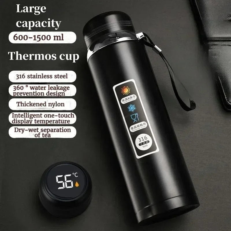 1.5L 316 stainless steel water bottle with intelligent temperature