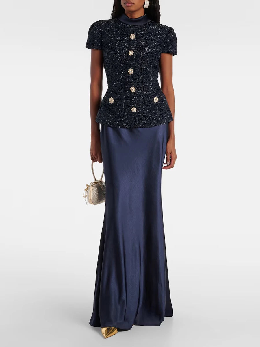 Women Slim Skirt Set