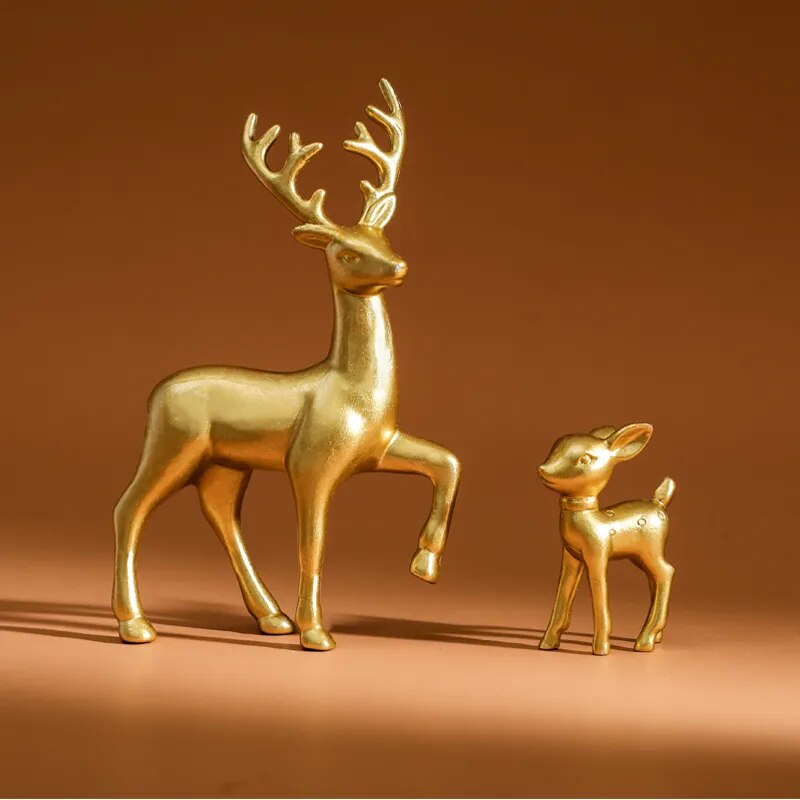 Deer Sculptures Mother Deer and Cute Fawn Nanag store