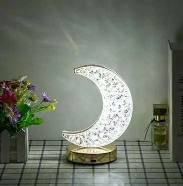 LED night light star moon lamp battery with 3 colors