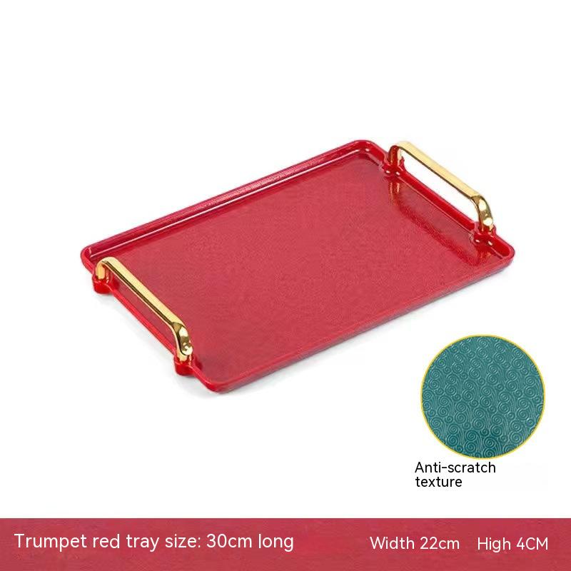 Light Luxury Household Rectangular Tray Nanag store